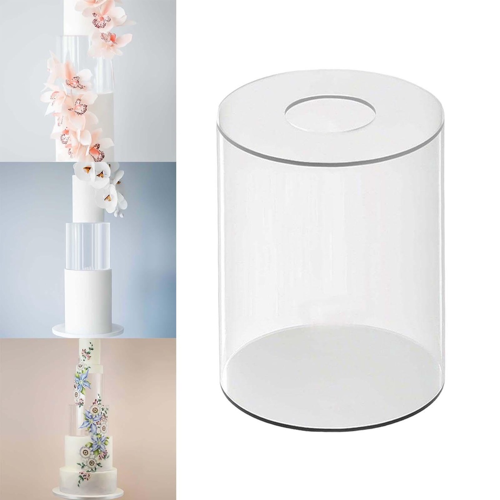 Acrylic Cake Stand Cake Riser Tier Alat Kue Cake Untuk Ulang Tahun Pernikahan