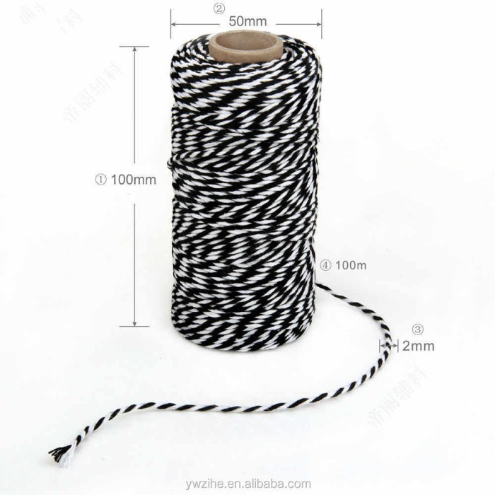 

Promo Terjangkau Tali Rami 2mm, 100 meter / Packaging Craft / Gift Wrapping - Hitam
