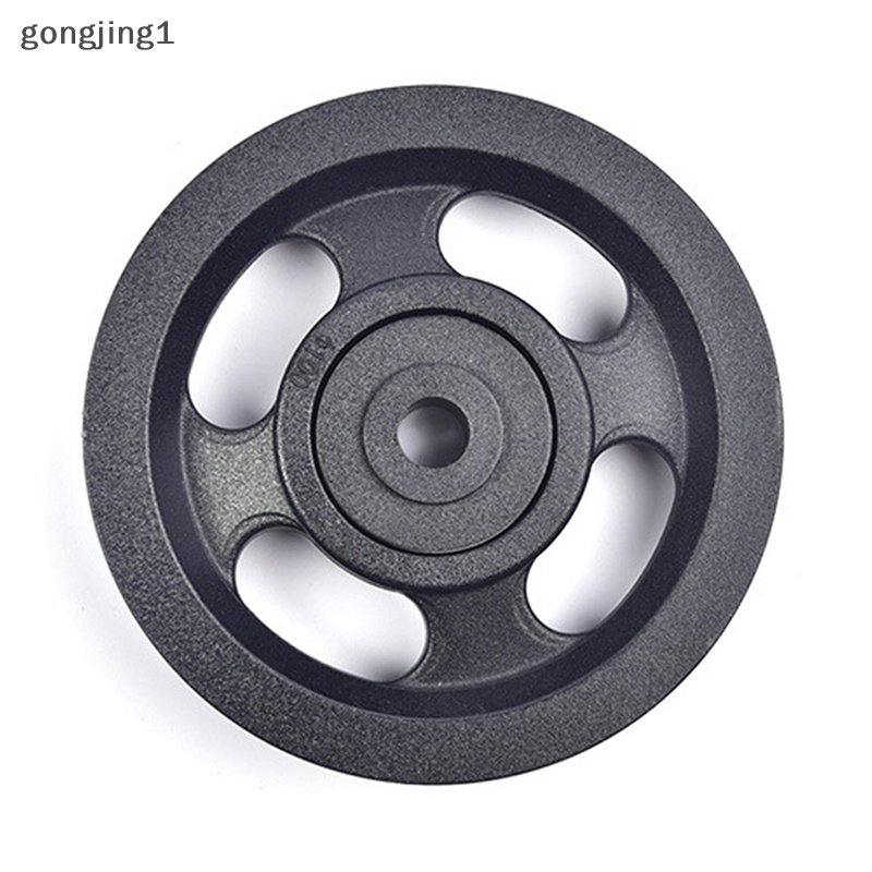 Ggg 1Pc 100mm Bahan Abs Hitam Bantalan Pulley Roda Kabel Peralatan Gym Peralatan Bagian Wearproof ID