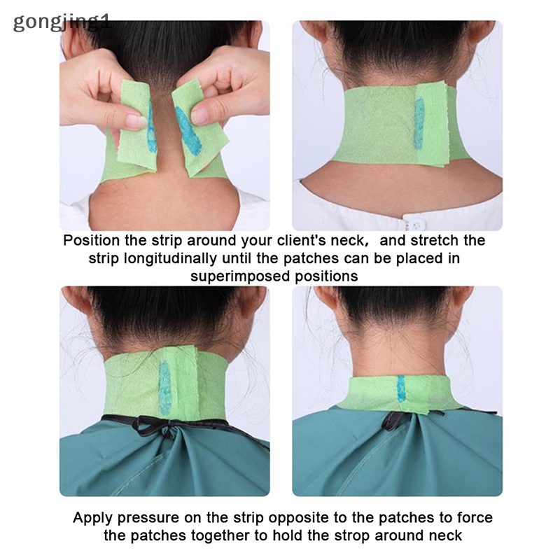 Ggg Barber Neck Paper Disposable Muffler Paper Alat Penutup Kerah Potong Rambut ID
