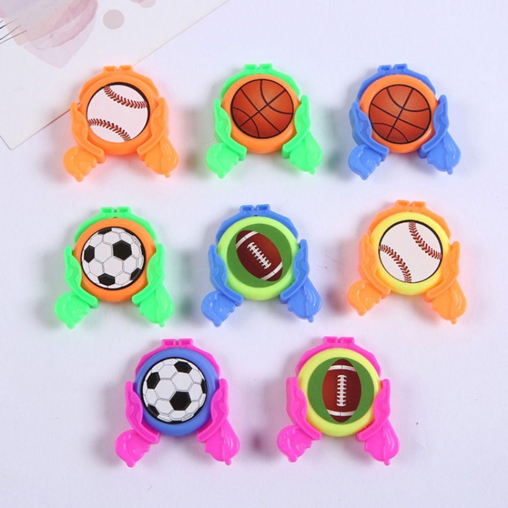 Needway Mainan Mini Launchers Ball Ejection Mini Color Flying Disc Football Launcher Untuk Mainan Luar Ruangan