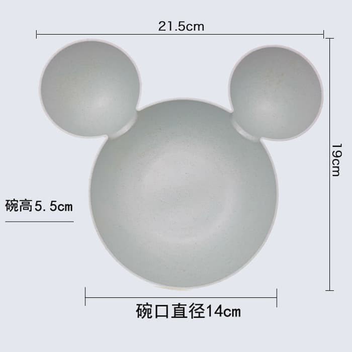 [ MICKEY MOUSE BOWL ] UNIK SALE Mangkok Mickey Bahan Jerami Mangkuk piring Anak karakter Mickey Mouse Mangkok Makan Sup anak