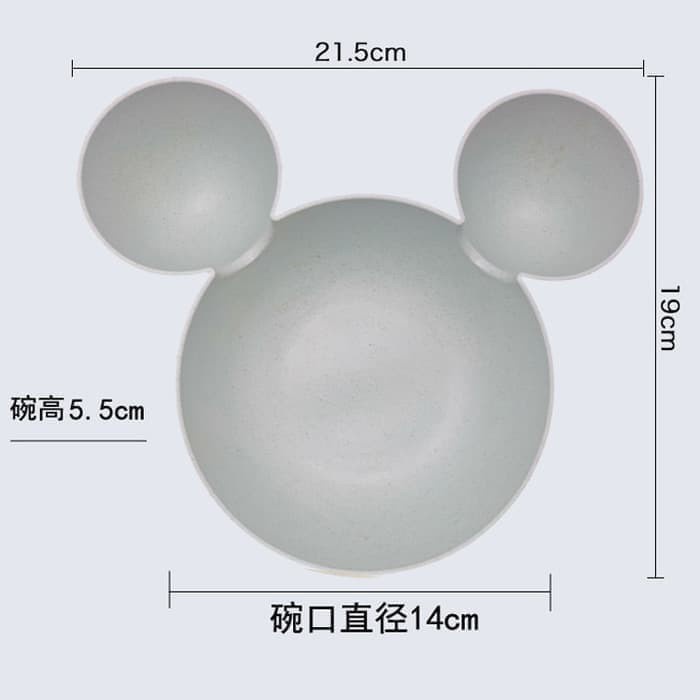 [ MICKEY MOUSE BOWL ] UNIK SALE Mangkok Mickey Bahan Jerami Mangkuk piring Anak karakter Mickey Mouse Mangkok Makan Sup anak GROSIR UNIK