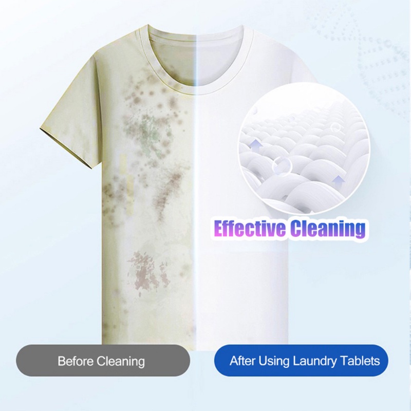 [Featured] 30pcs Bubuk Cuci Konsentrat/Laundry Bubble Wrap/Kertas Pembersih Anti Noda/Wash Machine Soluble Sheet/Tablet Anti Celup/Perlengkapan Perawatan Pakaian