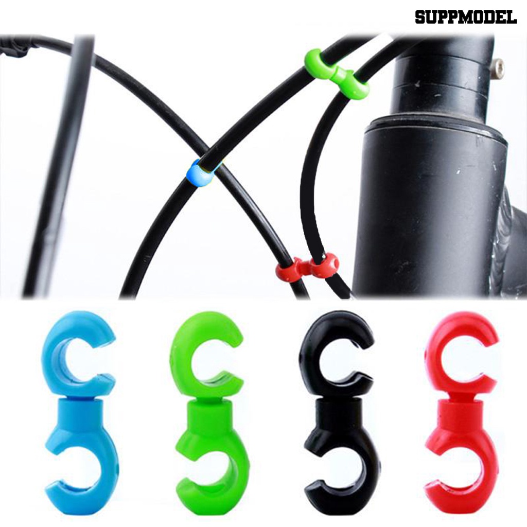 [SM]10Pcs Gesper Sepeda Mudah Bongkar Pasang Instalasi Cepat Mini Ramah Lingkungan Efisiensi Tinggi Layout Wajar Resin Garis Sepeda Pipa Gesper Sepeda Pasokan