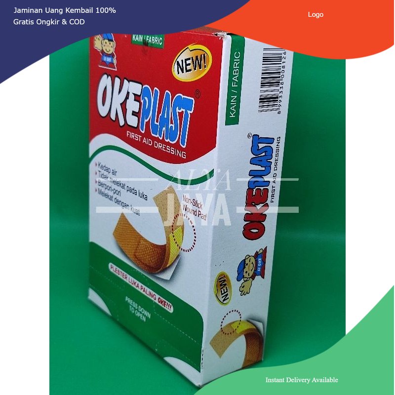 Ok Plast Plaster 100 Pcs 1 Box
