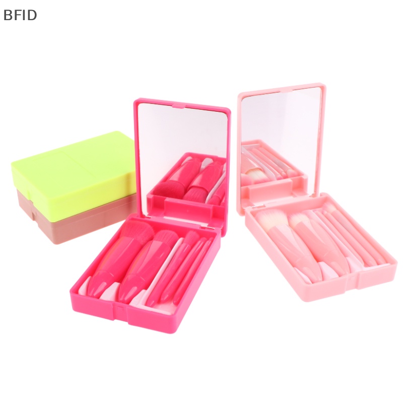 [BFID] 5pcs /Set Kuas Makeup Portable Kuas Foundation Mini Kuas Eyeshadow Set [ID]