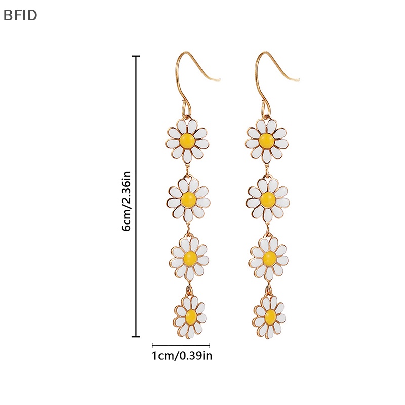 [BFID] 1pasang Anting Liontin Daisy Warna-Warni Lucu Kepribadian Sederhana Fashion Anting Unik Untuk Wanita Perhiasan Pesta Hadiah Ulang Tahun [ID]