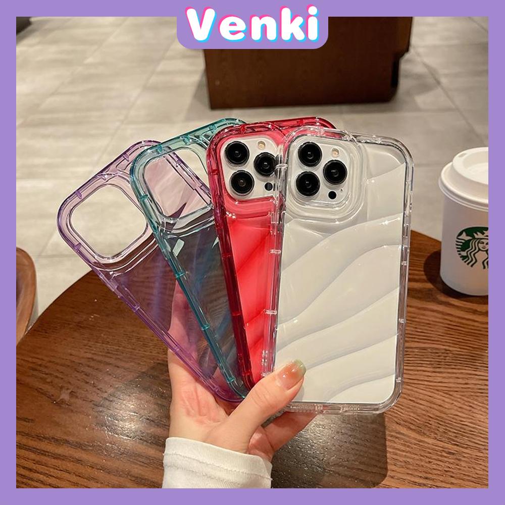 VENKI - Untuk iPhone 11 iPhone Case Bening Case TPU Soft Case Airbag Shockproof Simple Multicolor Kompatibel dengan iPhone 14 13 Pro max 12 Pro Max 11 xr xs max 7Plus 8Plus