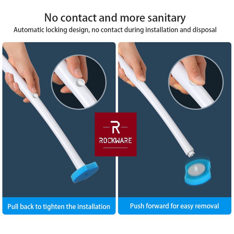 AKN88 - ROCKWARE RW-DTB01 - Disposable Toilet Brush - Sikat WC Toilet Wangi