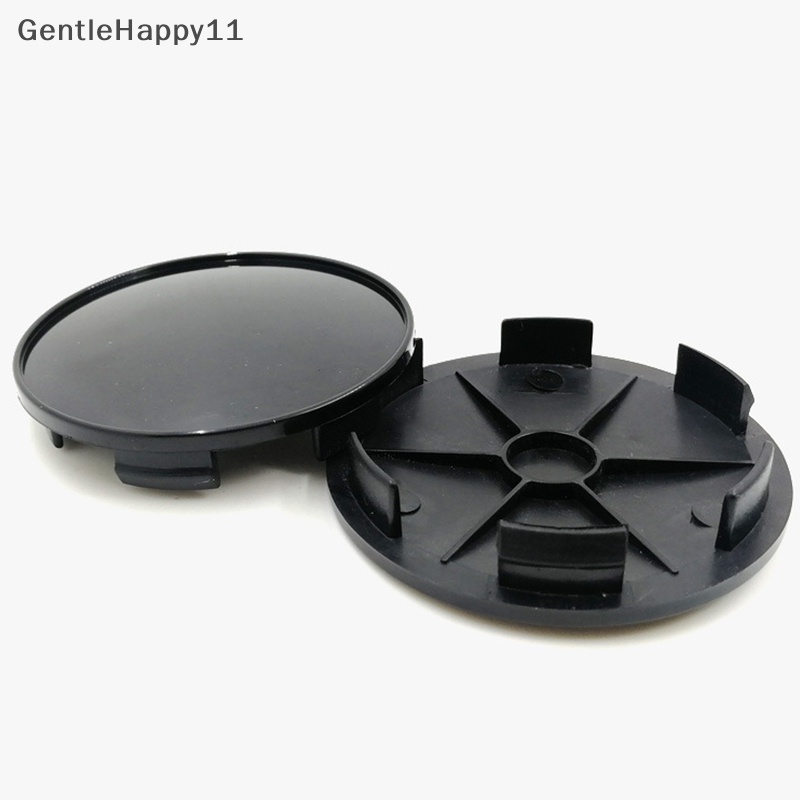 Gentlehappy 68mm Full Black Car Wheel Hub Center Caps Stiker Penutup Anti Debu Pelek Otomatis id