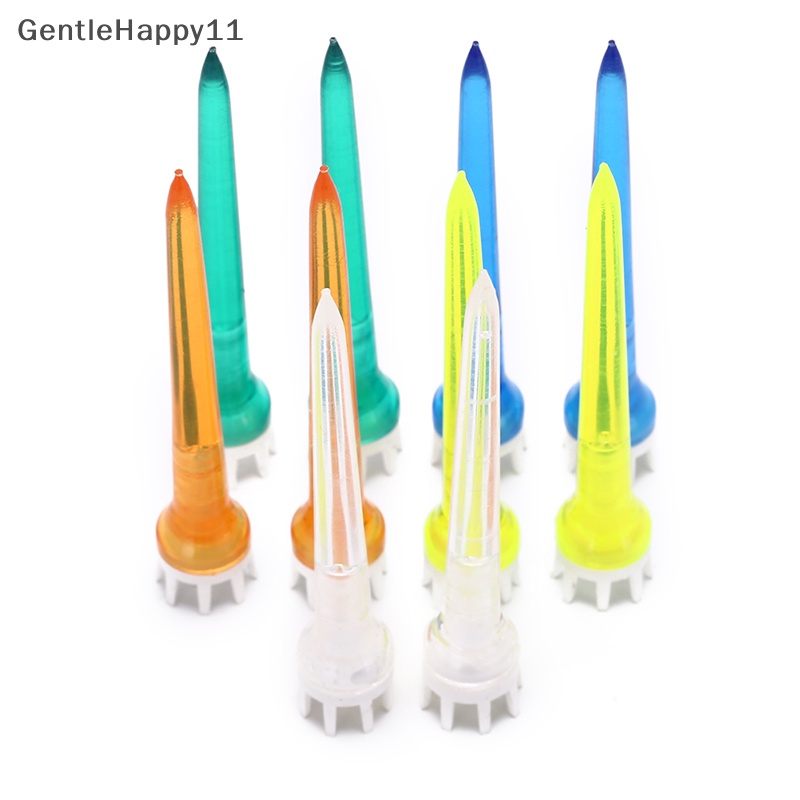 Gentlehappy 10pcs /set Warna Campur golf tee 78mm Transparan tee crown golf tee Aksesoris id