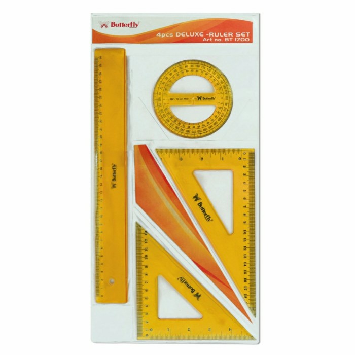 

Penggaris Set BUTTERFLY Deluxe BT-1700