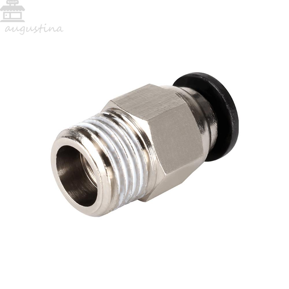 AUGUSTINA Konektor Pneumatic Aksesoris Printer Tabung PTFE Quick Coupler Fitting Hotend Part Untuk V6 V5 J-head