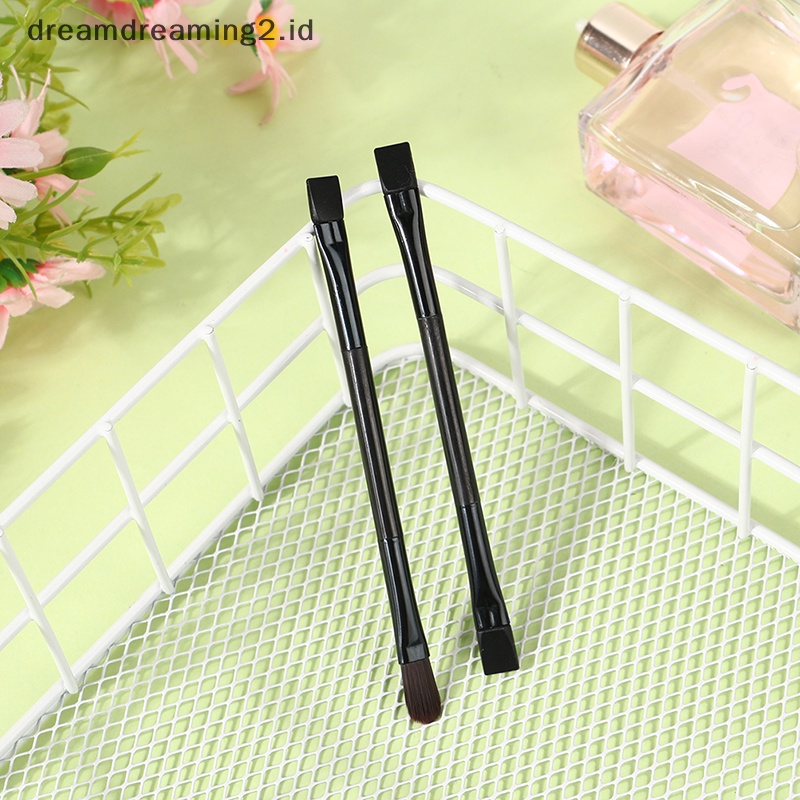 (drea) Double Side Brow Miring Miring Brush Eyeliner Eyeshadow Makeup Alis Mata //