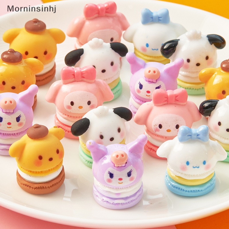 Mornin 2PCS Kawaii Anime Sanrio Warna Macaron 3D Resin Patch Lucu Kreatif Lem Cream DIY Phone Case Dekorasi Perhiasan Aksesoris id