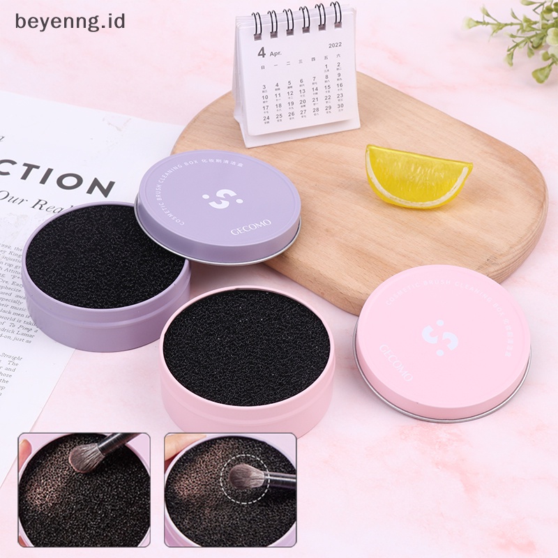 Beyen Makeup Brush Cleaner Sponge Eyeshadow Spons Pembersih Make Up Brushes Cleaner ID