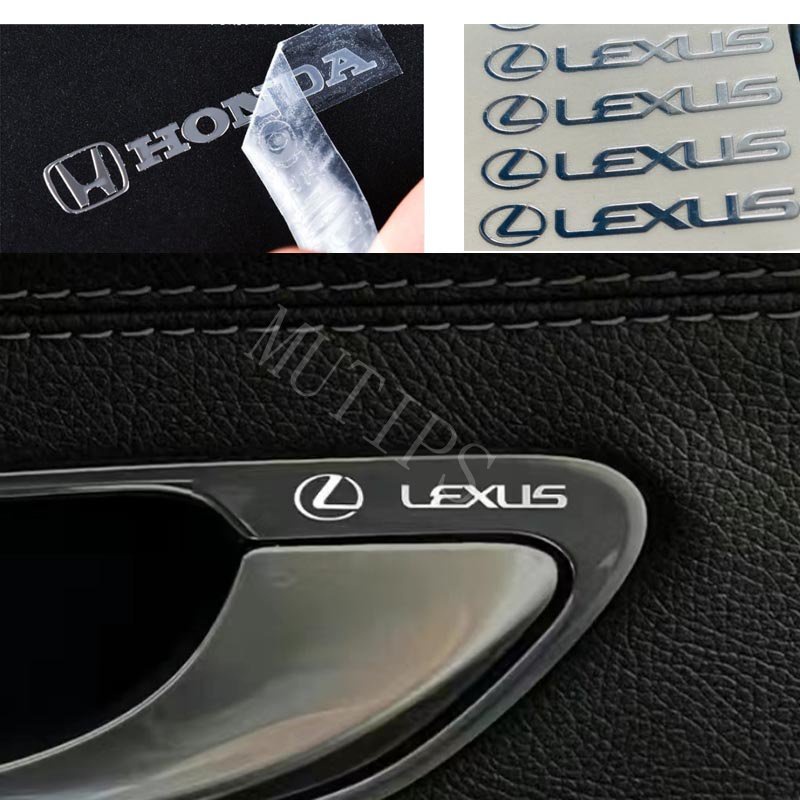 Lexus Logo Mobil Stiker Logam 3D Kreatif Dekorasi Lencana Interior Pintu Jendela Mobil Untuk CT200H NX250 rx 570 RX300 LX570 RX350 LX470 IS NX ES