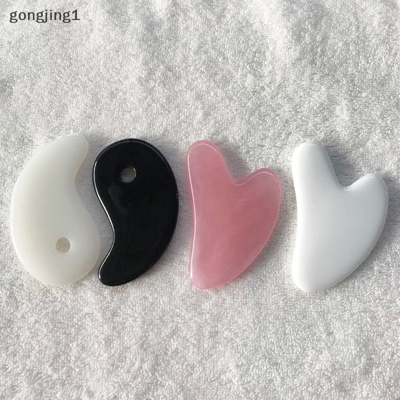 Ggg face gua sha board facial scraping scrapping plate Alat Pijat Wajah Tubuh new ID