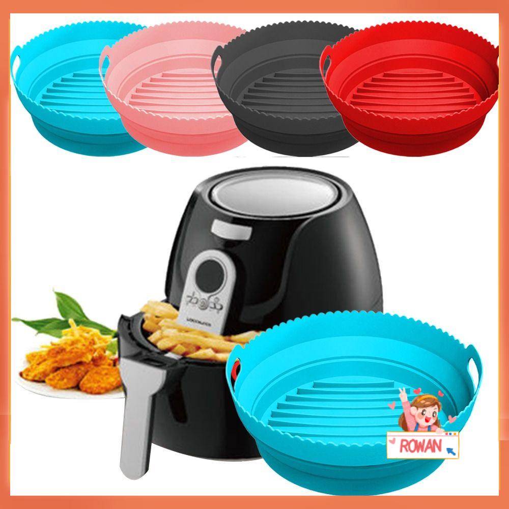 R-FLOWER Panci Silikon Bulat Lipat Masak Lembut Reusable Pizza Plate Baking Basket