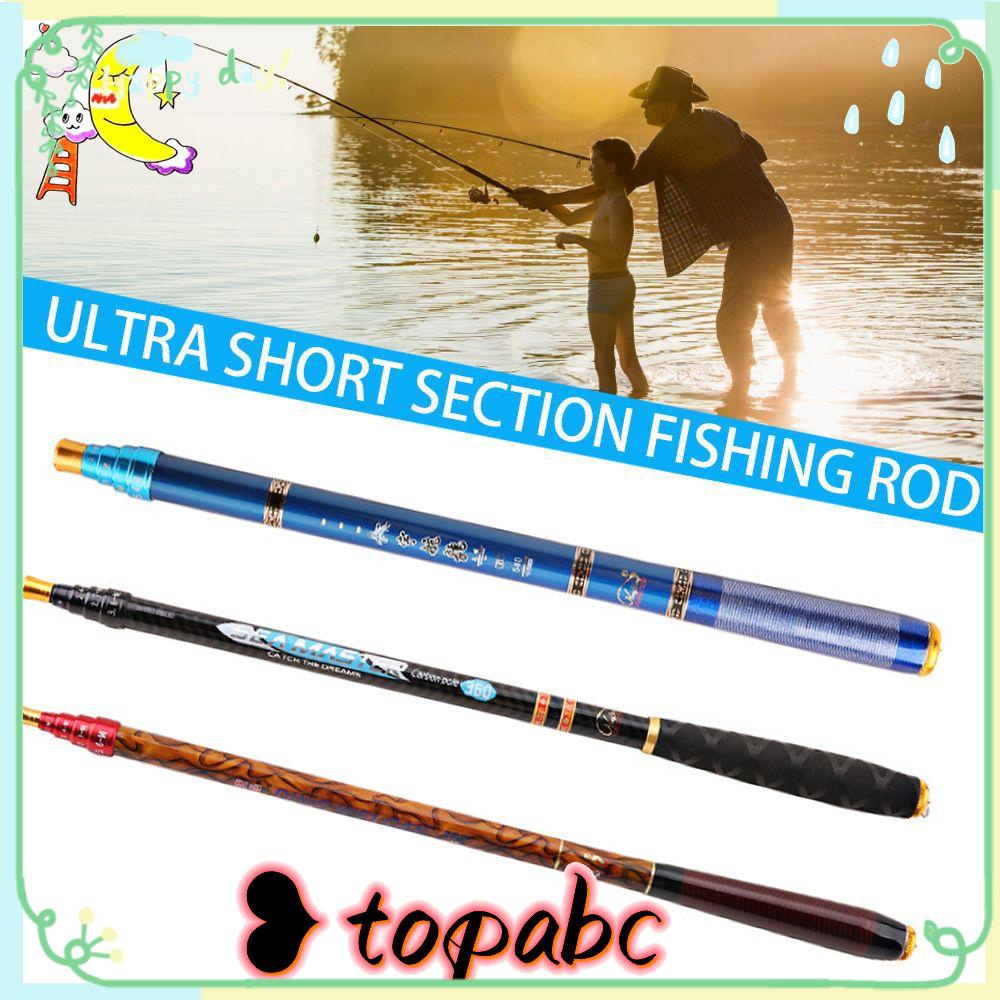TOP 3.6m 4.5M 5.4M 6.3M Karbon Pancing Ultralight SuperHard Stream Memancing Aksesoris Casting Teleskopik