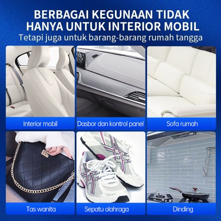 Glodway Pembersih Busa Interior Mobil/Interior Cleaner Mobil/Pembersih Jok Mobil/Pembersih Busa Multifungsi/Car Foam Cleaning/Pembersihan Sepeda Motor 650ml/botol
