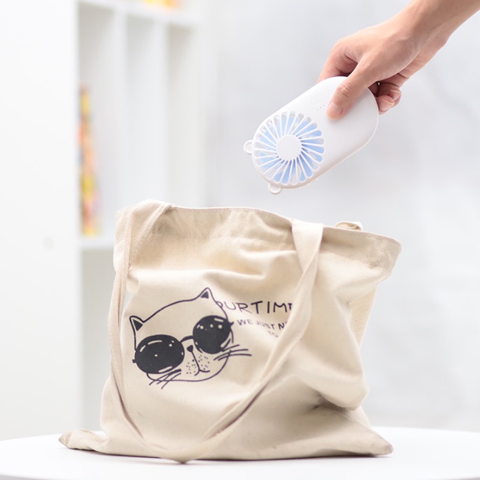 Kipas Angin Portable 2 in 1 Kipas Angin Cute Pocket Mini Fan USB Cooling / Fan Desktop Hand Held / Kipas Holder HP