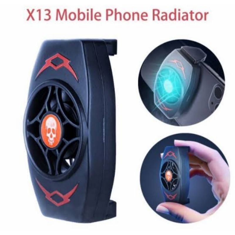 Cooling Fan X13 Pendingin HP SKULL X-13 Cooler Radiator Phone Bracket Gaming USB 1.2M Android Iphone Original