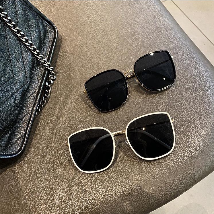 Aksesoris Fahion Wanita Terkini Gaya Korea Frame Titanium Oversize Sunglasess Import