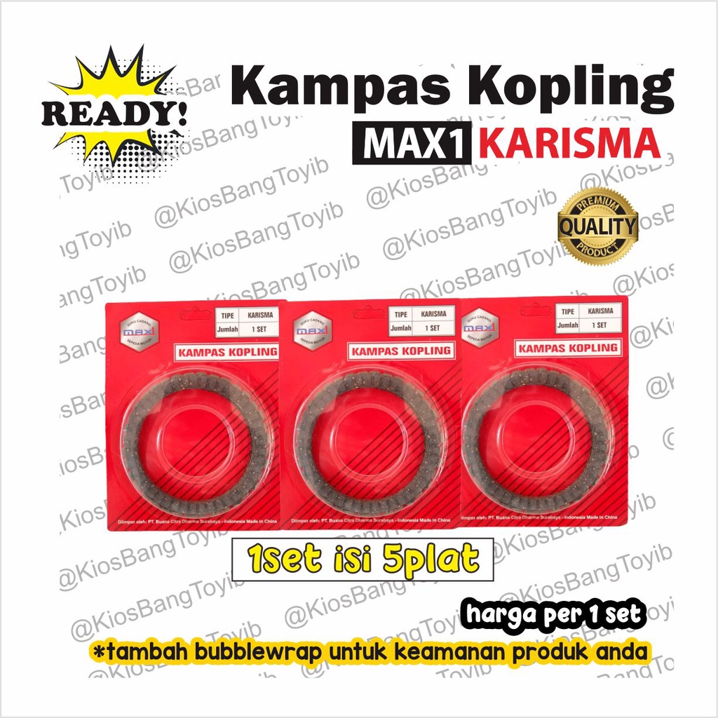 1set Kampas Plat Kopling  Honda KARISMA KHARISMA 6pc  (Max1)