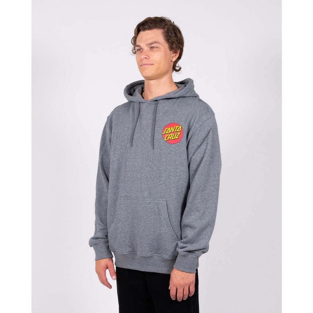 Santa Cruz Classic Dot Chest Grey Hoodie