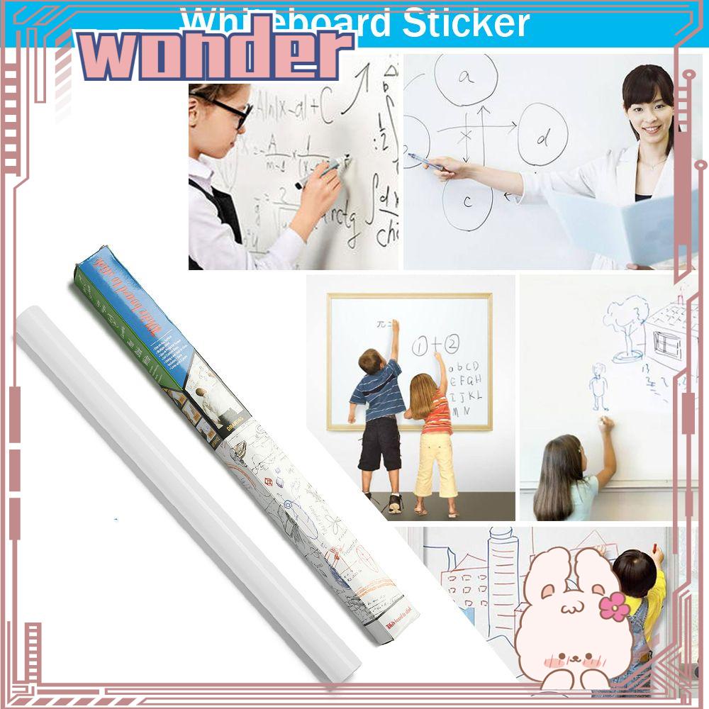 WONDER Whiteboard Sticker Erasable Wallpaper Tulisan Graffiti Draw Decal Stiker