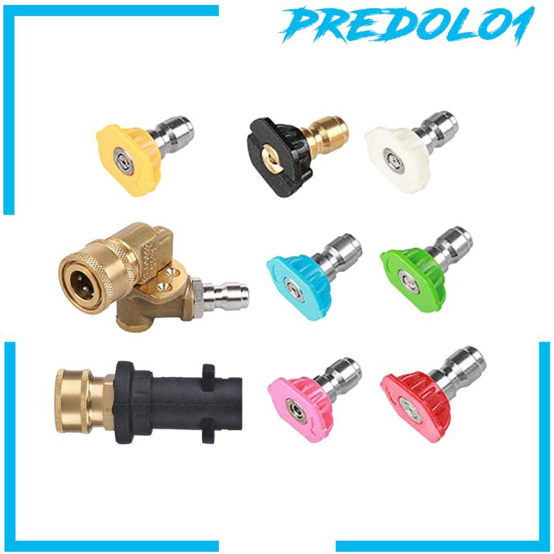 [Predolo1] Set Adaptor Mesin Cuci Tekanan Coupler Pivoting Adjustable Tahan Lama Untuk K2 K3 K4