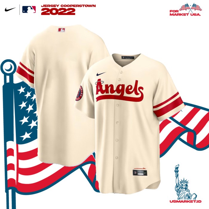 Kaos Jersey Nike Baseball MLB Los Angeles Angels City Connect - S