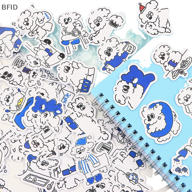 [BFID] 60pcs Stiker Anjing Lucu Kawaii Vintage Untuk DIY Kamar Tidur Anak Notebook Bagasi Motor Laptop Kulkas Decals Graffiti [ID]