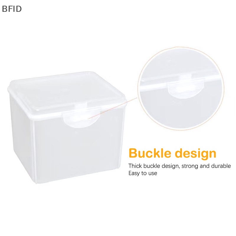 [BFID] Flip Storage Box Kotak Penyimpanan Desktop Transparan LED Headlight Packaging Box Pakai Lampu Kepala Kotak Plastik [ID]