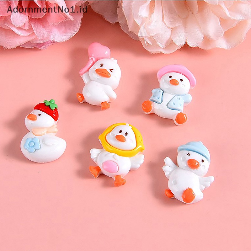 [AdornmentNo1] 10pcs bebek kecil Resin aksesoris kartun lucu Patch aksesoris Diy ponsel Shell jepit rambut perhiasan buatan tangan bahan