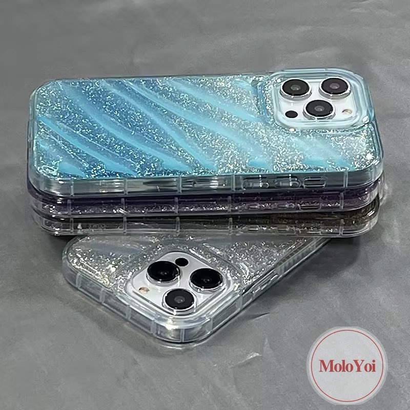 3D Stereo Corrugation Pattern Solid Color Case Compatible For IPhone 7Plus 6S 7 6 8 Plus XR XS X MAX 11 14 13 12 Pro Max SE 2020 Creative Gradation Laser Card Simple Soft Tpu Case