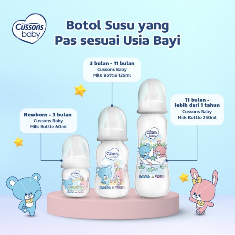 Cussons Baby Milk Bottle PP Anti Colic Botol Susu Bayi - 125 ml