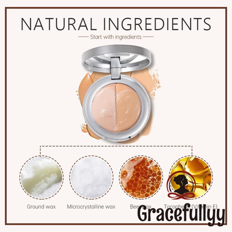 [COD]FAICCIA  Concealer Cream Moisturizing 2 Warna Concealer Cover Spots Waterproof Lasting Concealer Tahan Air Tahan Lama-GY