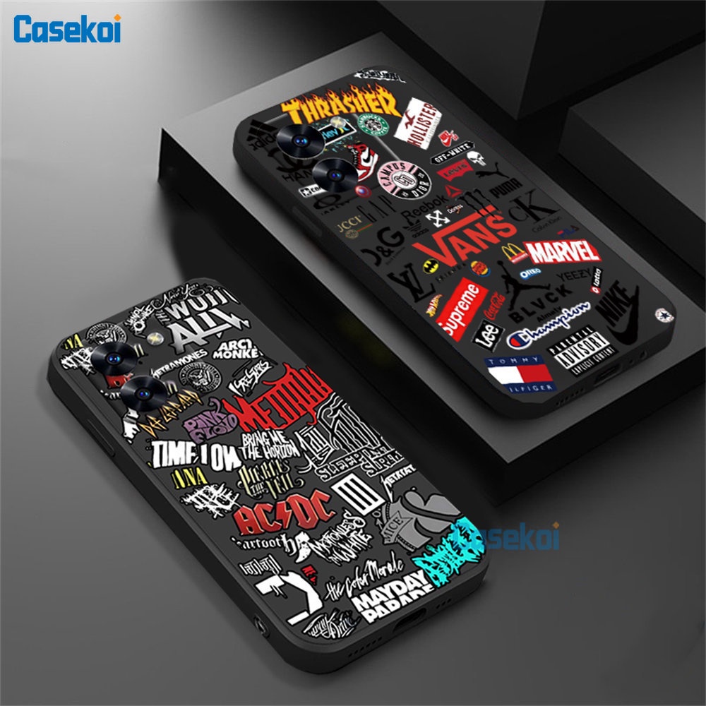 	 Casing hp Samsung A14 A13 A04E A04S A04 A03S A02S A03 A02 A10 A10S A20 A30 A20S A50 A30S A50S A22 A32 A21S A11 A12 A52 Tide Brand Cool Graffiti Soft Silicone Matte Lanyard Phone Case CASEKOI	