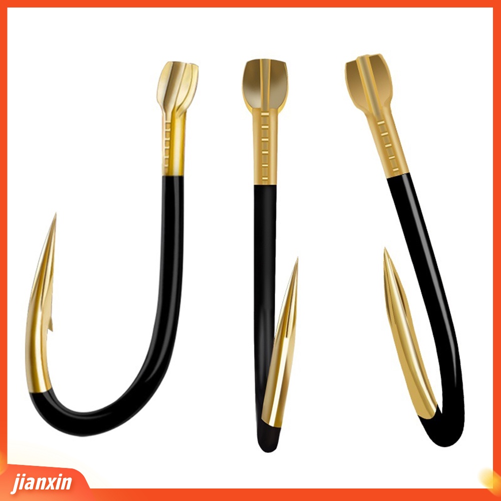 (In Stock) 20Pcs Titanium Alloy Memancing Berduri Kait Cacing Umpan Holder Fish Tackle Tools