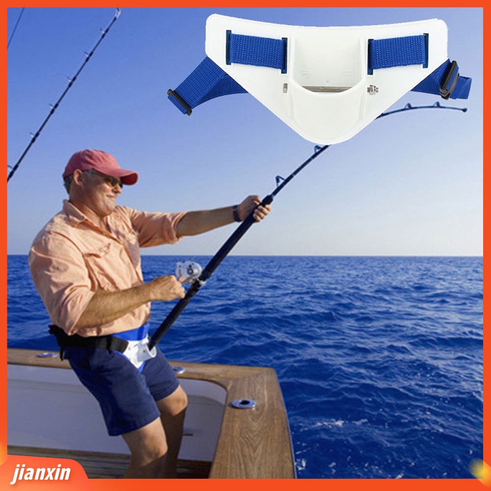 (In Stock) Boat Fishing Deep Sea Gimbal Waist Belt Prop Belly Top Alat Penahan Batang Besi