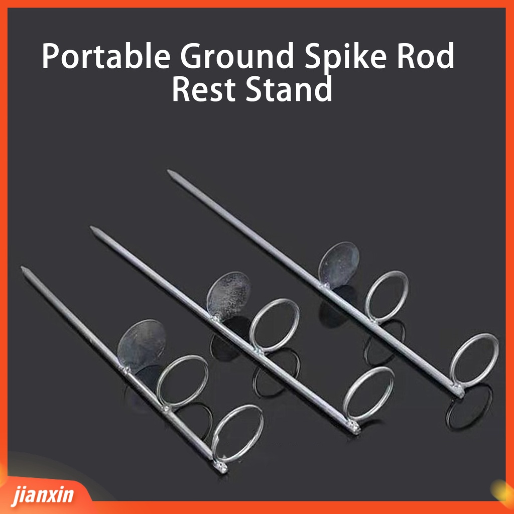 (In Stock) 30 /40 /50 cm Cincin Ganda Garpu Tunggal Pancing Pemegang Bank Pancing Ground Rod Bracket Alat Pancing
