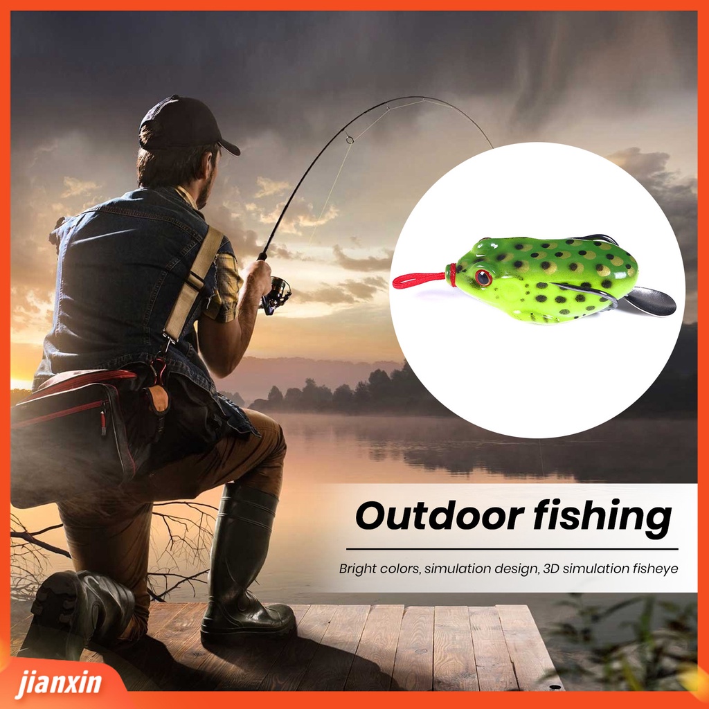 (In Stock) 5.5cm /13g Katak Bionic Umpan Simulasi 3D Mata Tajam Kait Universal Memancing Karet Lembut Laut Memancing Umpan Dengan Jig Sendok Memancing Tackle