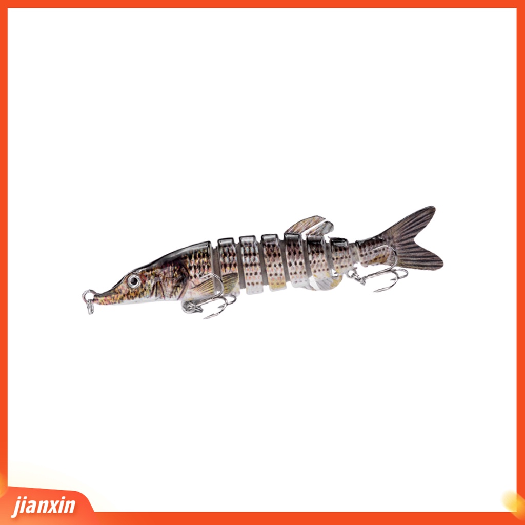 (In Stock) 12.5cm 21g Hooks Multi Jointed 8segments Buatan Memancing Umpan Renang Umpan