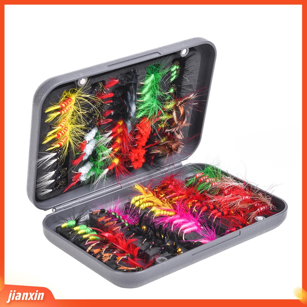 (In Stock) 20 /100Pcs Kait Lalat Memancing Bionic Serangga Butterfly Lure Fish Tackle with Box