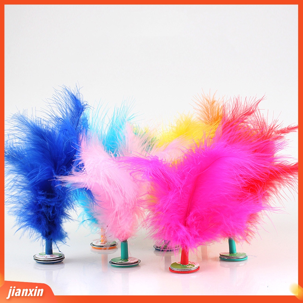 (In Stock) 2Pcs Feather Chinese Kick Shuttlecock Mainan Anak Olahraga Latihan Permainan Luar Ruangan