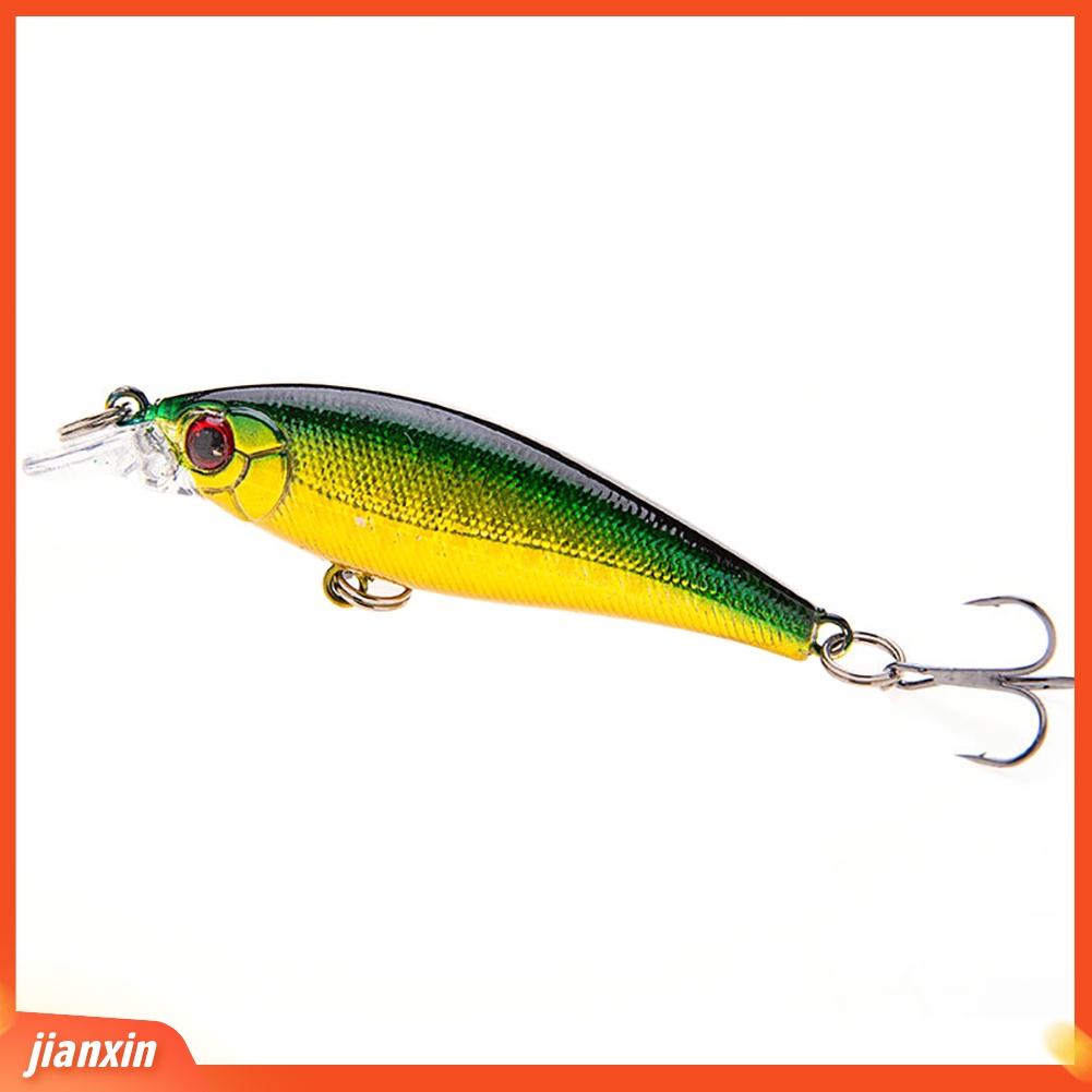 (In Stock) 7.5cm 6.7g Simulasi 3D Mata Umpan Pancing Wobbler Crankbait Dengan Kait