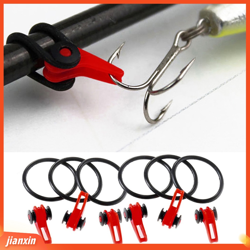 (In Stock) 5pcs Hook Secure Keepers Peralatan+10Pcs Cincin Umpan Aman Untuk Pancing